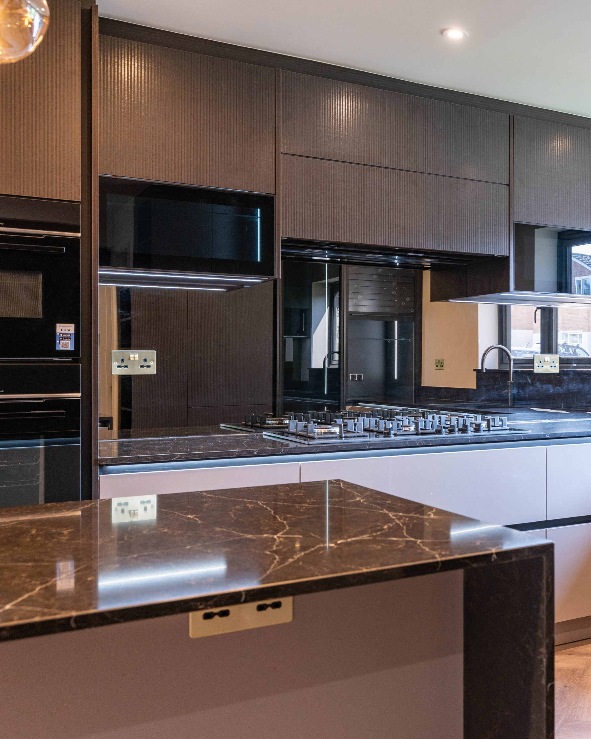 PGK Ribbed Charcoal Black Marquina Signature Kitchen Barnes PGK Ribbed Charcoal & Black Marquina Signature Kitchen