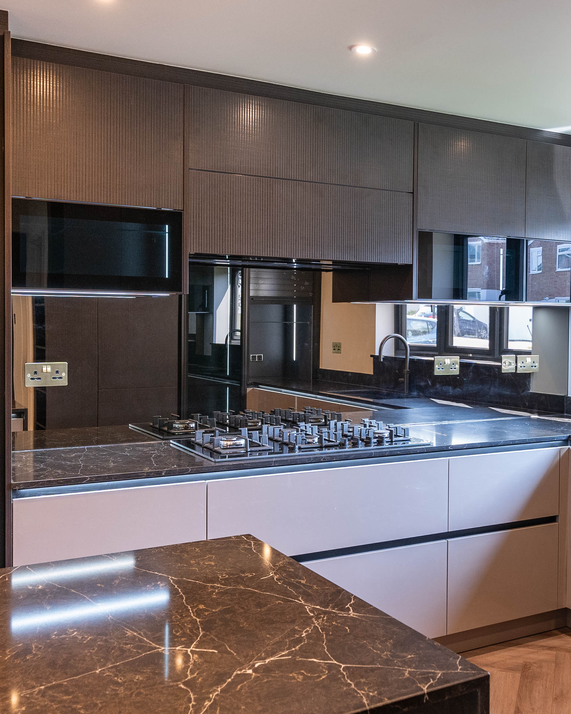 PGK Ribbed Charcoal Black Marquina Signature Kitchen Barnes PGK Ribbed Charcoal & Black Marquina Signature Kitchen