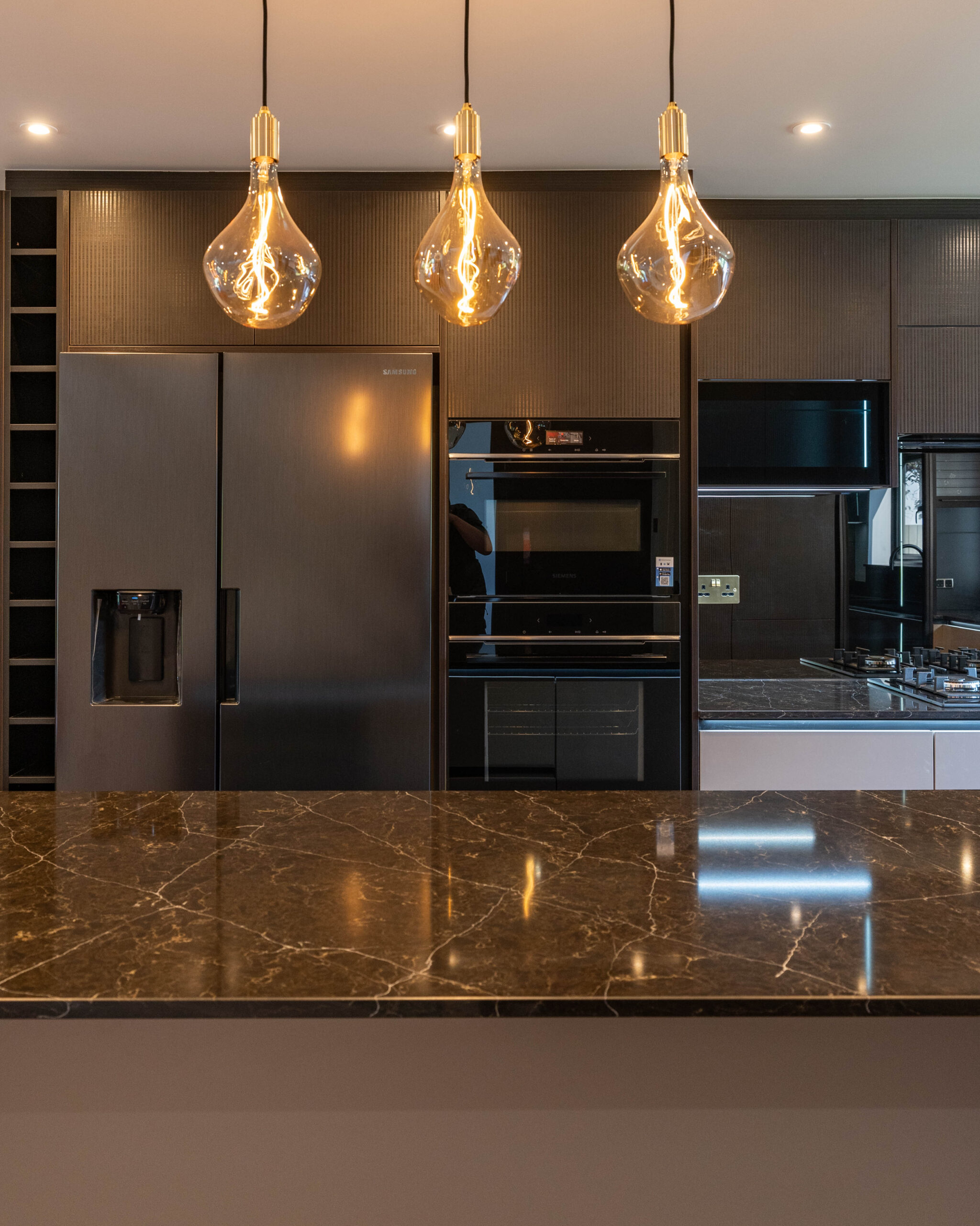 PGK Ribbed Charcoal Black Marquina Signature Kitchen Barnes PGK Ribbed Charcoal & Black Marquina Signature Kitchen