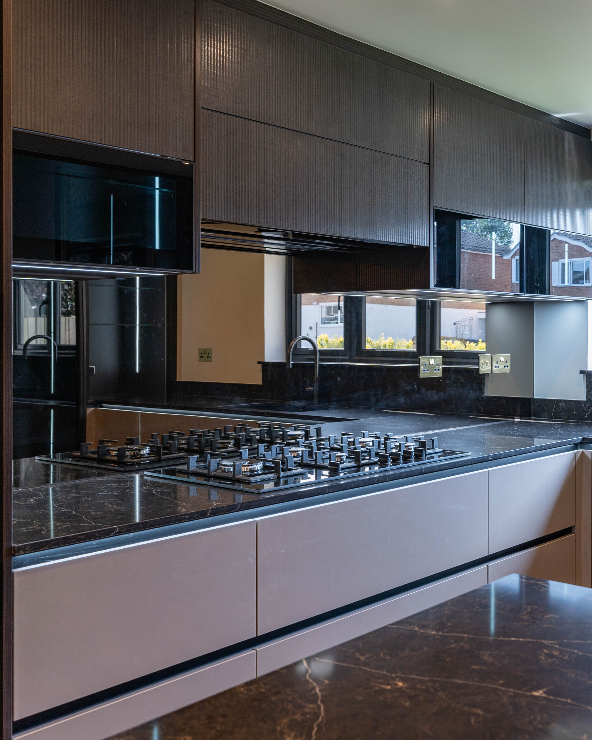 PGK Ribbed Charcoal Black Marquina Signature Kitchen Barnes PGK Ribbed Charcoal & Black Marquina Signature Kitchen