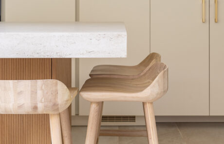 PGK Focus Alpine White Gloss & Walnut Veneer Contemporary Kitchen