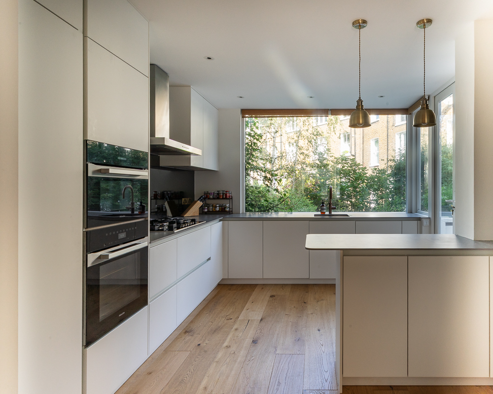 PGK Focus Anthracite & Light Oak Veneer Contemporary Kitchen