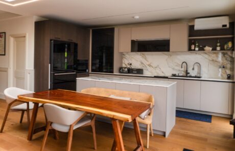 PGK Focus Alpine White Matt Black Profile Contemporary Kitchen Islington PGK Focus Alpine White Matt & Black Profile Contemporary Kitchen