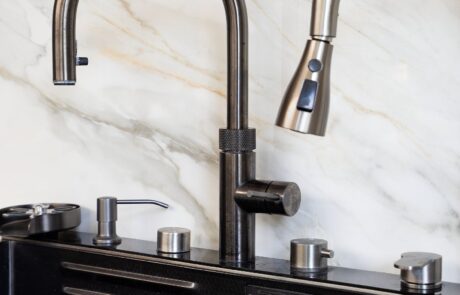 PGK Focus Alpine White Matt Black Profile Contemporary Kitchen Islington PGK Focus Alpine White Matt & Black Profile Contemporary Kitchen