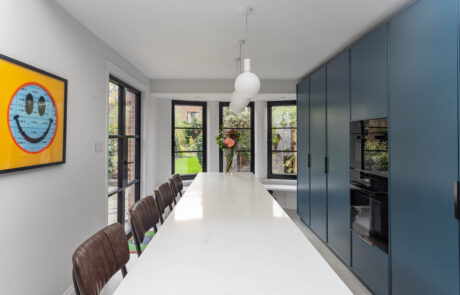 PGK Marine Blue Matte Polar White Focus Kitchen Chiswick PGK Marine Blue Matte & Polar White Focus Kitchen