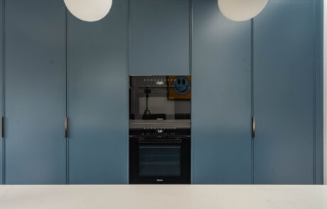 PGK Marine Blue Matte Polar White Focus Kitchen Chiswick PGK Marine Blue Matte & Polar White Focus Kitchen