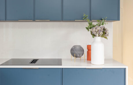 PGK Marine Blue Matte Polar White Focus Kitchen Chiswick PGK Marine Blue Matte & Polar White Focus Kitchen