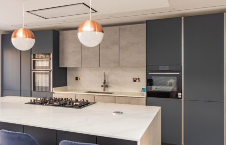 PGK Marine Focus Calacatta Gold Quartz Contemporary Kitchen Barnes PGK Marine Focus & Calacatta Gold Quartz Contemporary Kitchen