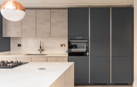 PGK Marine Focus Calacatta Gold Quartz Contemporary Kitchen Barnes PGK Marine Focus & Calacatta Gold Quartz Contemporary Kitchen