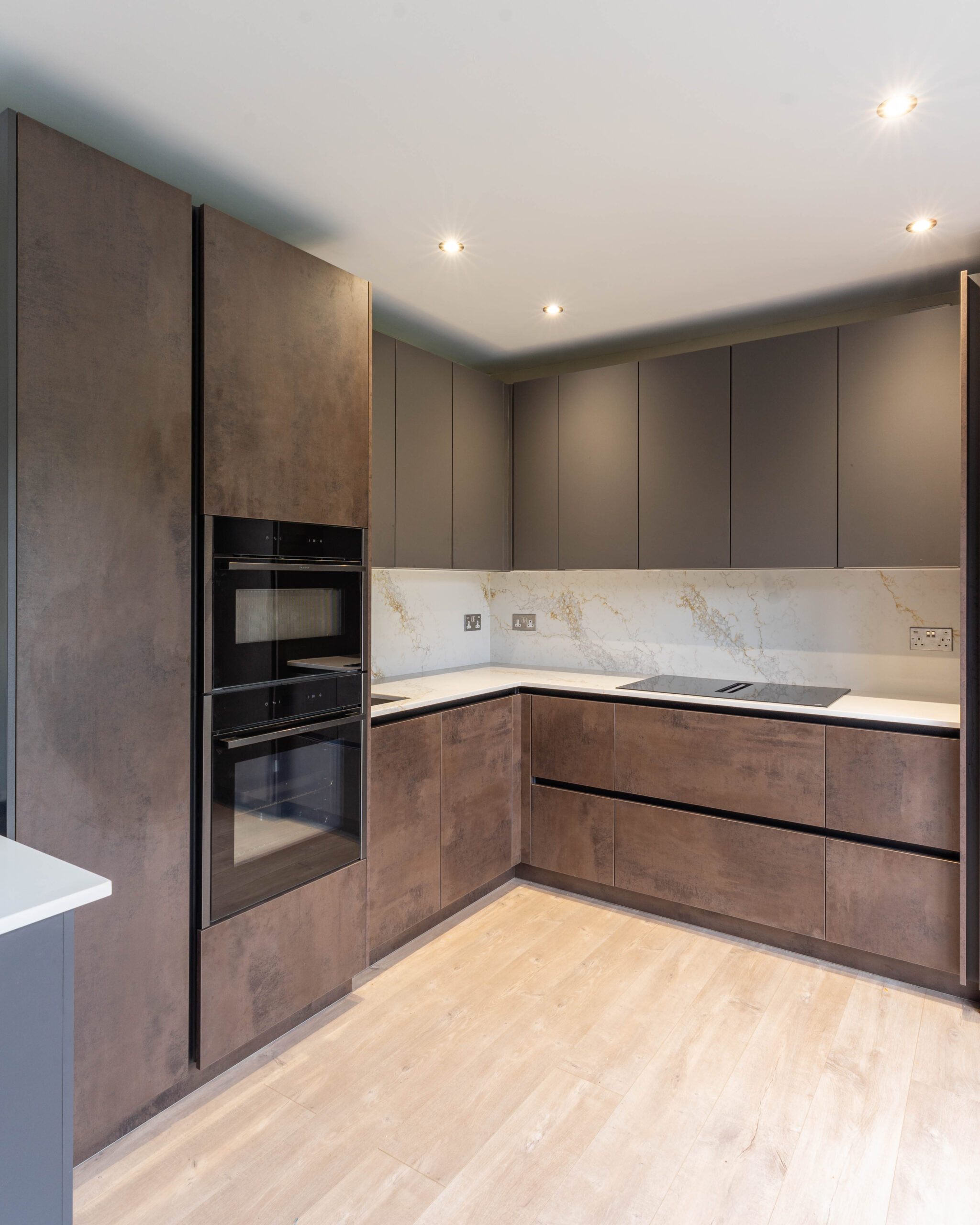 PGK Focus Taupe Matt Oak Accent Contemporary Kitchen Twickenham