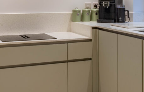 PGK Focus Sage Matt & Quartz Sparkle Contemporary Kitchen