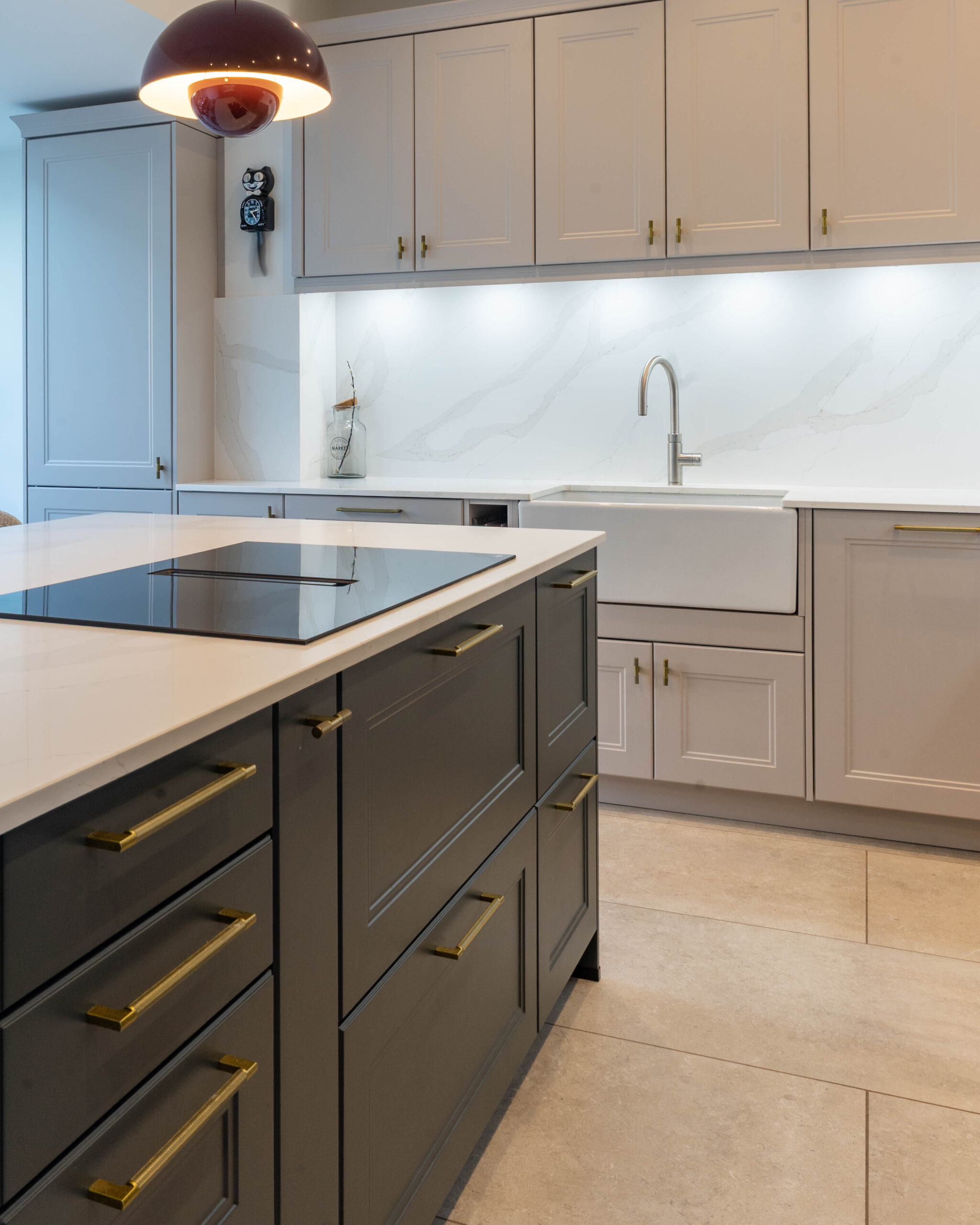 PGK Charcoal Focus Light Oak Accent Contemporary Kitchen Islington PGK Charcoal Focus & Light Oak Accent Contemporary Kitchen