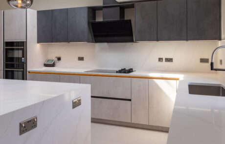 PGK Graphite & Cashmere Signature Quartz Contemporary Kitchen