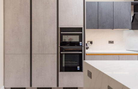 PGK Graphite & Cashmere Signature Quartz Contemporary Kitchen
