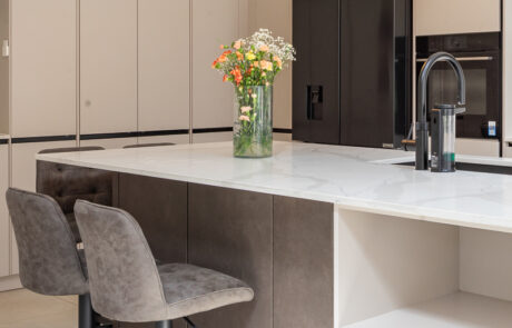 PGK Cashmere Matt Carrara Focus Contemporary Kitchen Barnes PGK Cashmere Matt & Carrara Focus Contemporary Kitchen