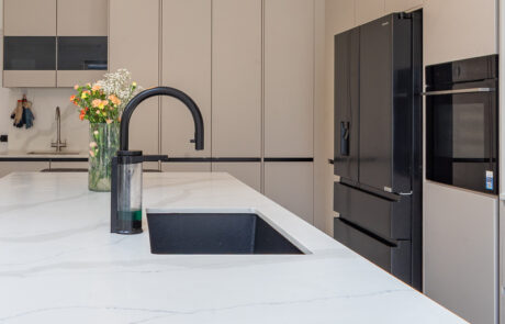 PGK Cashmere Matt Carrara Focus Contemporary Kitchen Barnes PGK Cashmere Matt & Carrara Focus Contemporary Kitchen